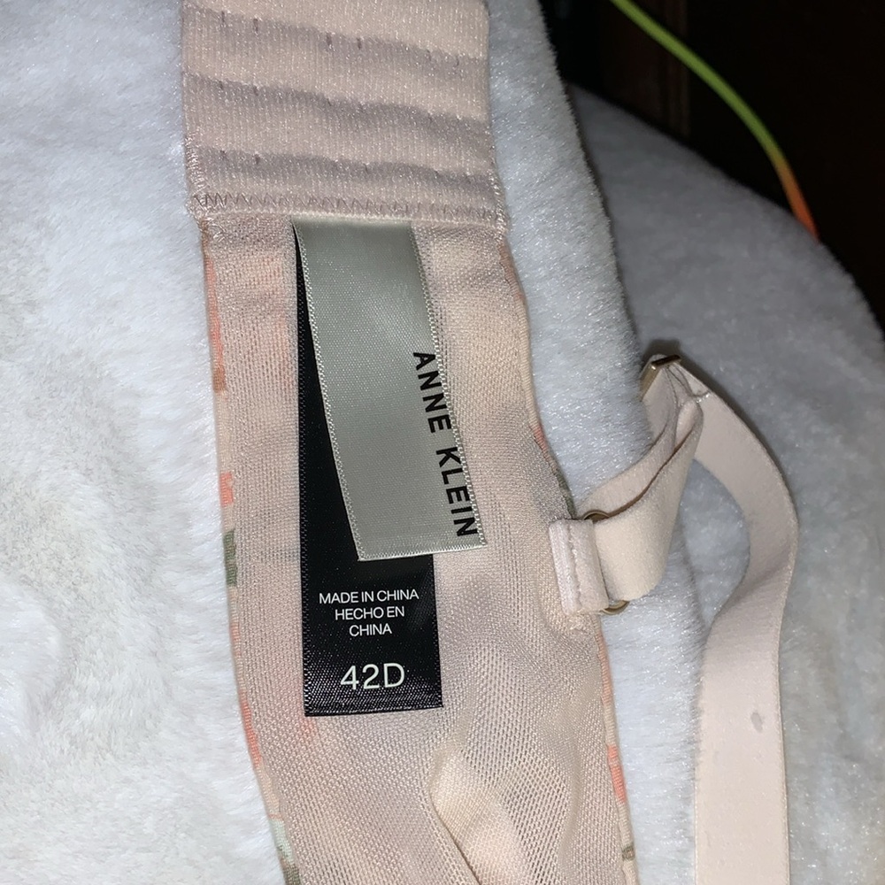 🦜 ANNE KLEIN T-Shirt Bra 2-Pack Floral & Nude NWT 42D - Picture 6 of 13